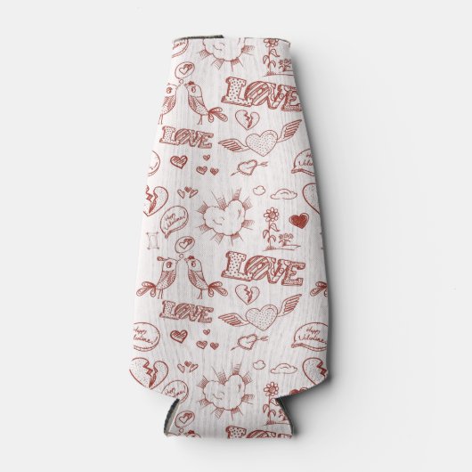 Happy Valentine's Day Flaschenkühler (Vorderseite)