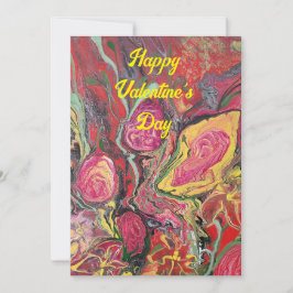 Happy Valentine's Day Flat Holiday Card Feiertagskarte