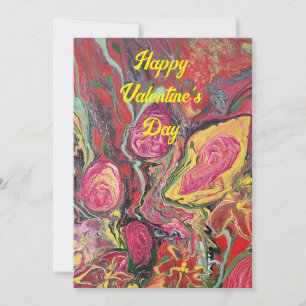 Happy Valentine's Day Flat Holiday Card Feiertagskarte
