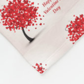 Happy Valentine's Day Fleece Blanket (Ecke)