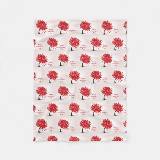 Happy Valentine's Day Fleece Blanket (Vorderseite)