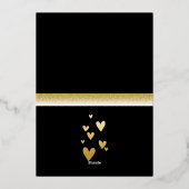 Happy Valentines Day Folien Feiertagskarte (Rückseite)