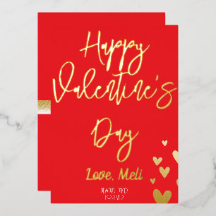 Happy Valentines Day Folien Feiertagskarte