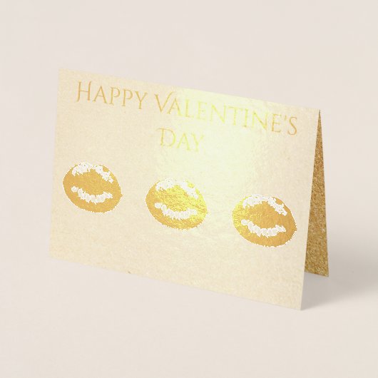 Happy Valentine's Day Folienkarte (Vorderseite)