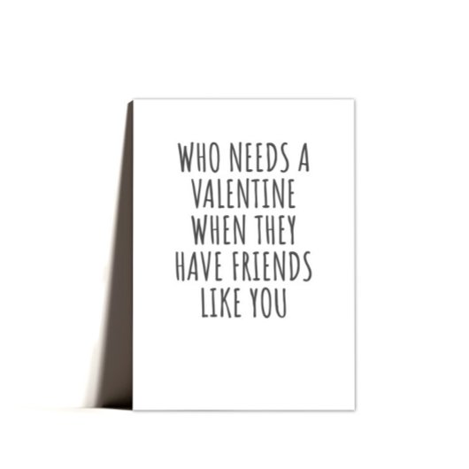 Happy Valentines Day for Friends Grußkarte Dankeskarte