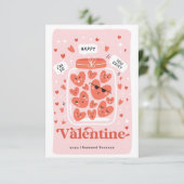 Happy Valentine's Day Foto Card Einladung (Stehend Vorderseite)