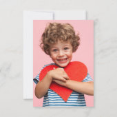 Happy Valentine's Day Foto Card Einladung (Rückseite)