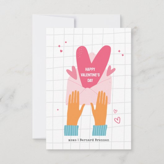 Happy Valentine's Day Foto Card Einladung (Vorderseite)