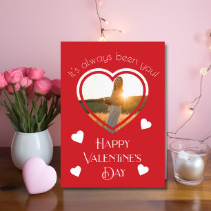 Happy Valentines Day Foto Card Feiertagskarte