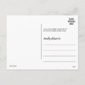 Happy Valentines Day Foto Feiertagspostkarte (Rückseite)