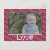 Happy Valentines Day Foto Feiertagspostkarte (Vorderseite)