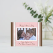 Happy Valentine's Day Foto Postkarte (Stehend Vorderseite)