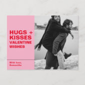 Happy Valentines Day | Foto Postkarte (Vorderseite)