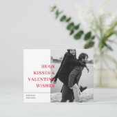 Happy Valentines Day | Foto Postkarte (Stehend Vorderseite)