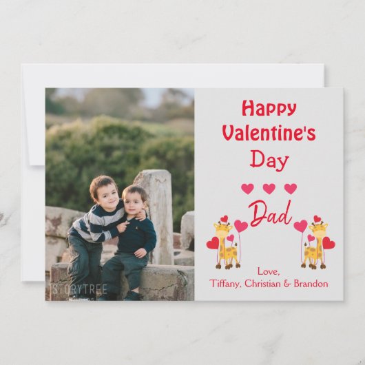 Happy Valentine's Day Foto Safari Einladung (Vorderseite)