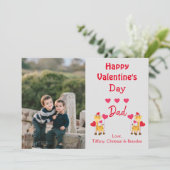 Happy Valentine's Day Foto Safari Einladung (Stehend Vorderseite)