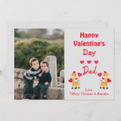 Happy Valentine's Day Foto Safari Einladung (Vorne/Hinten)