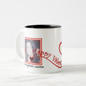 Happy Valentine's Day Foto Tasse (Vorderseite Links)