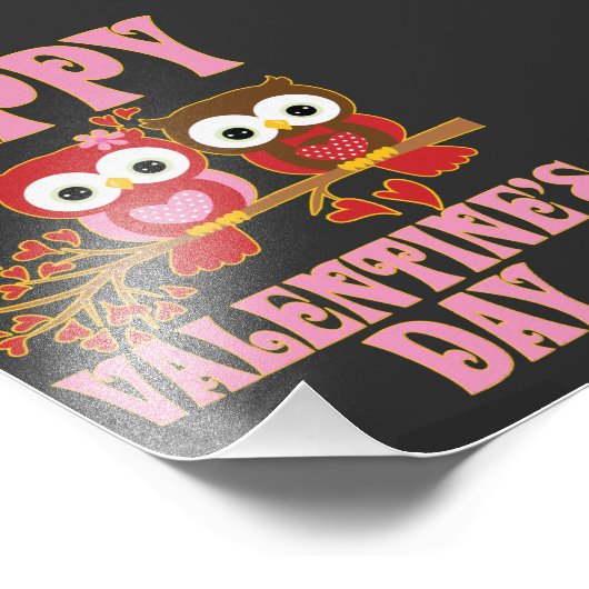 Happy Valentine's Day Fotodruck (Ecke)