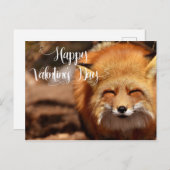 Happy Valentine's day Fox Postkarte (Vorne/Hinten)