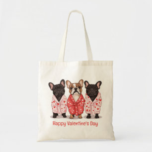 Happy Valentines Day French Bulldog Tragetasche