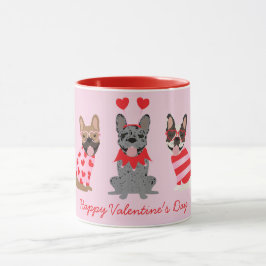 Happy Valentines Day French Bulldogs Tasse