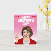 Happy Valentine's Day from Nancy Pelosi Karte (Gelbe Blume)
