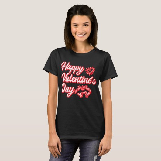 Happy Valentines Day Fun T - Shirt (Vorne ganz)