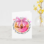 Happy Valentine's Day Funny Coquette Disco Ball Gi Karte (Gelbe Blume)