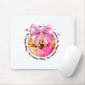 Happy Valentine's Day Funny Coquette Disco Ball Gi Mousepad (Mit Mouse)
