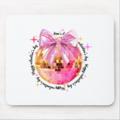 Happy Valentine's Day Funny Coquette Disco Ball Gi Mousepad (Vorne)