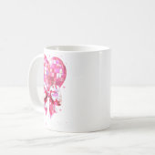 Happy Valentine's Day Funny Coquette Disco Ball He Kaffeetasse (Vorderseite Links)