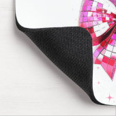Happy Valentine's Day Funny Coquette Disco Ball He Mousepad (Ecke)