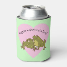 Happy Valentines Day Funny Hoppy Frogs in Liebe
