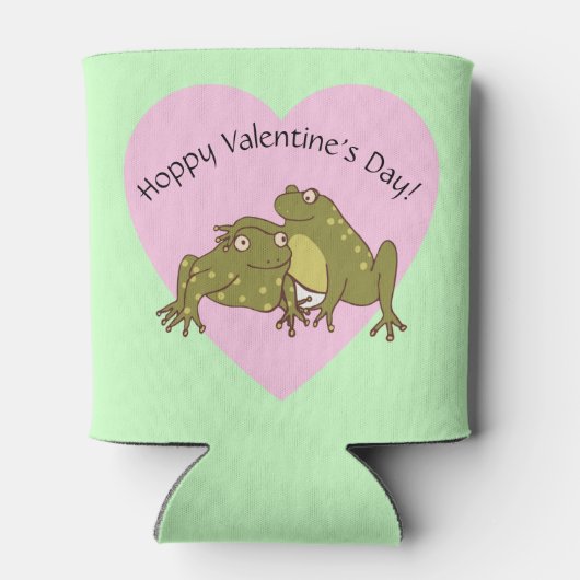 Happy Valentines Day Funny Hoppy Frogs in Liebe Dosenkühler (Rückseite)