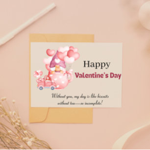 Happy Valentine's Day Funny und schön Feiertagskarte