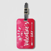 Happy Valentine's Day Gepäckanhänger (Vorderseite Vertikal)