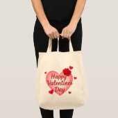 Happy Valentine's Day-Geschenk Tragetasche (Vorderseite (Produkt))
