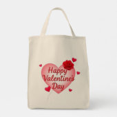 Happy Valentine's Day-Geschenk Tragetasche (Rückseite)
