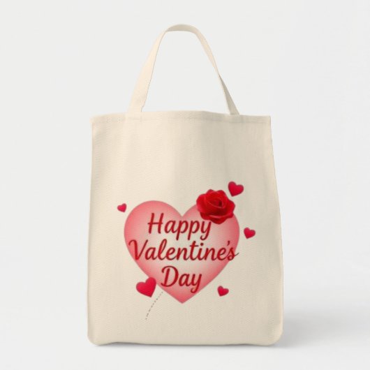 Happy Valentine's Day-Geschenk Tragetasche (Vorne)