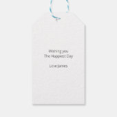 Happy Valentines Day Geschenkanhänger (Rückseite)