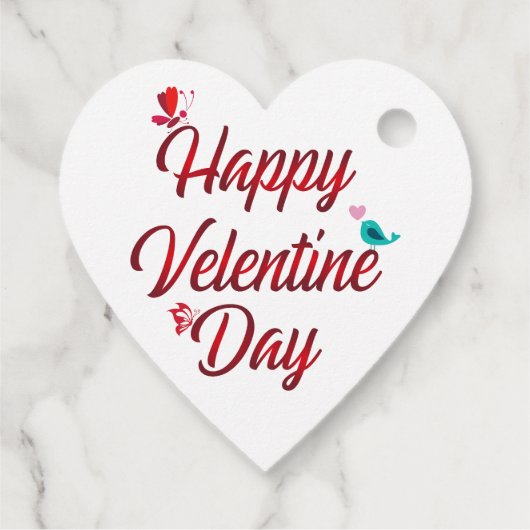 Happy Valentines Day Geschenkanhänger (Rückseite)