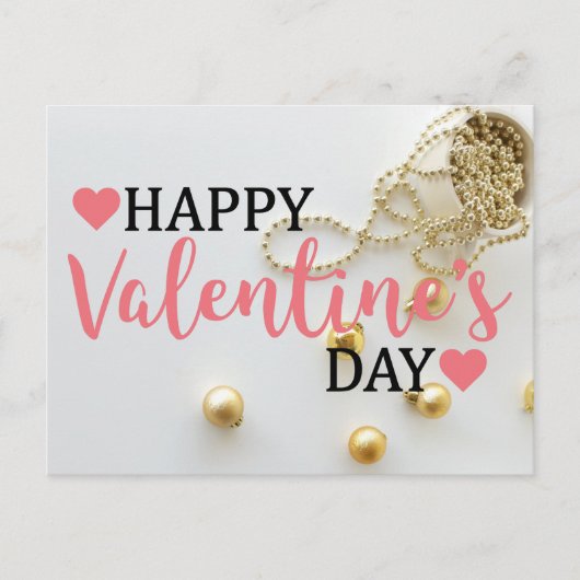 Happy Valentine's Day-Geschenkkarte Postkarte (Vorderseite)