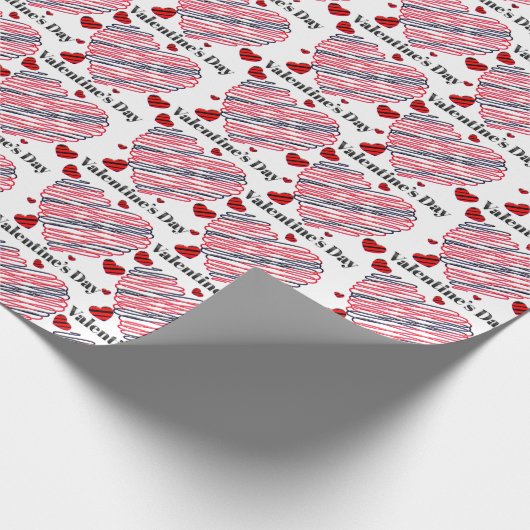 Happy Valentine's Day Geschenkpapier (Ecke)
