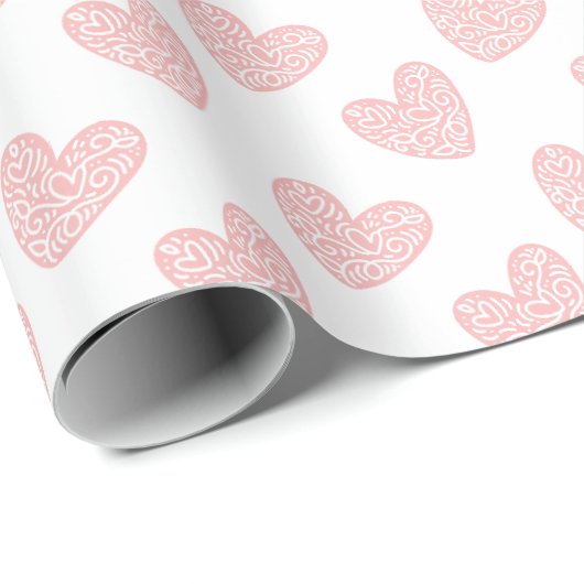 Happy Valentine's Day Geschenkpapier (Rolleneckpunkt)