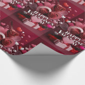 Happy Valentine's Day Geschenkpapier (Ecke)