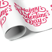 Happy Valentines Day Geschenkpapier (Rolleneckpunkt)