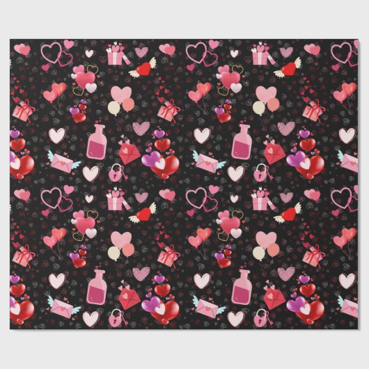 Happy Valentine's Day Geschenkpapier (Flach)