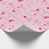 Happy Valentine's Day Geschenkpapier (Ecke)
