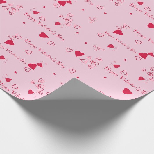 Happy Valentine's Day Geschenkpapier (Ecke)